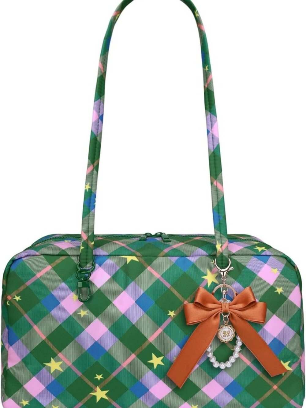Large Slouchy Tote Bag for Women - Soft Nylon Hobo Purse with Bowknot for Travel